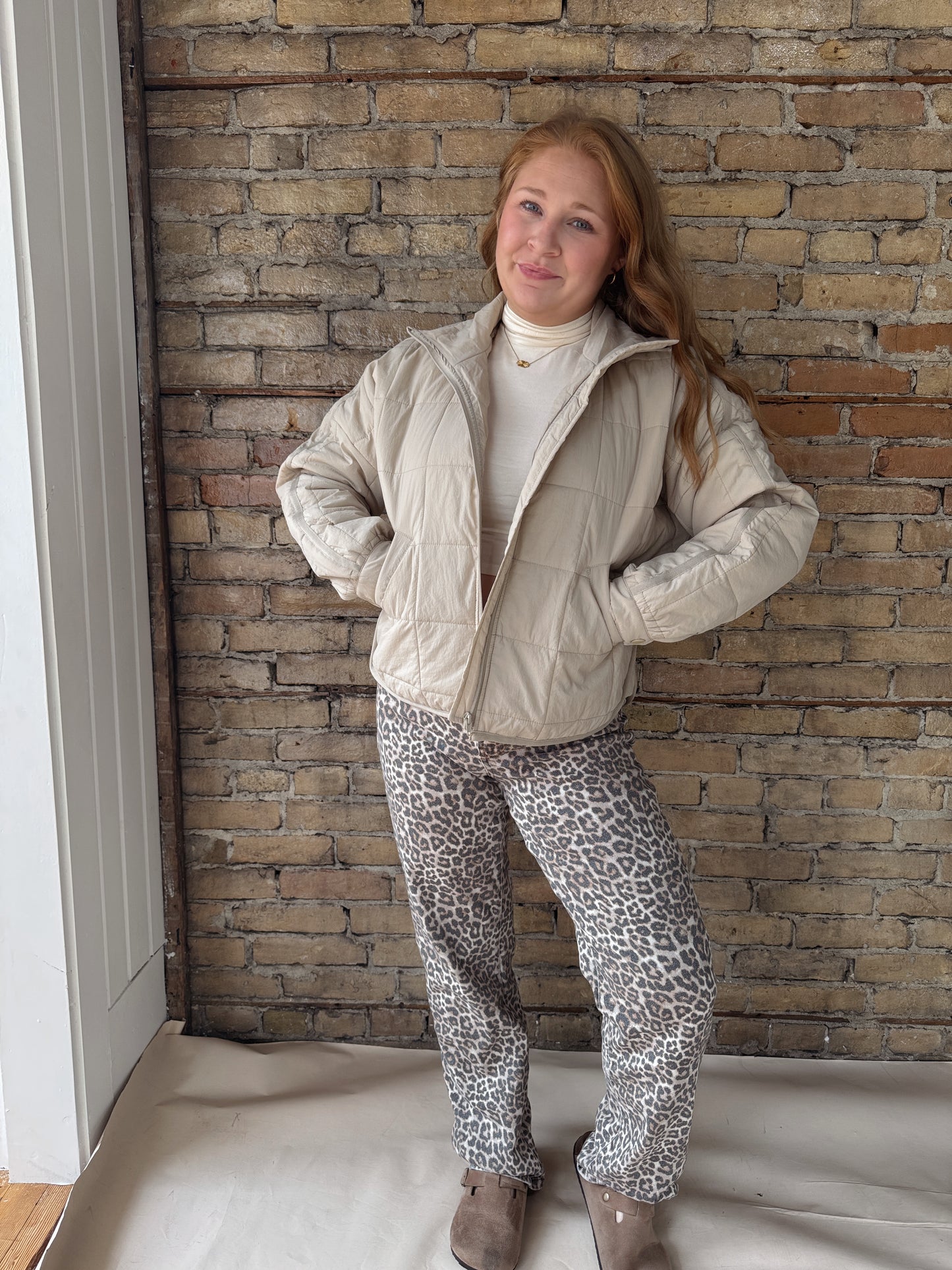 Quilted Zip Up Jacket