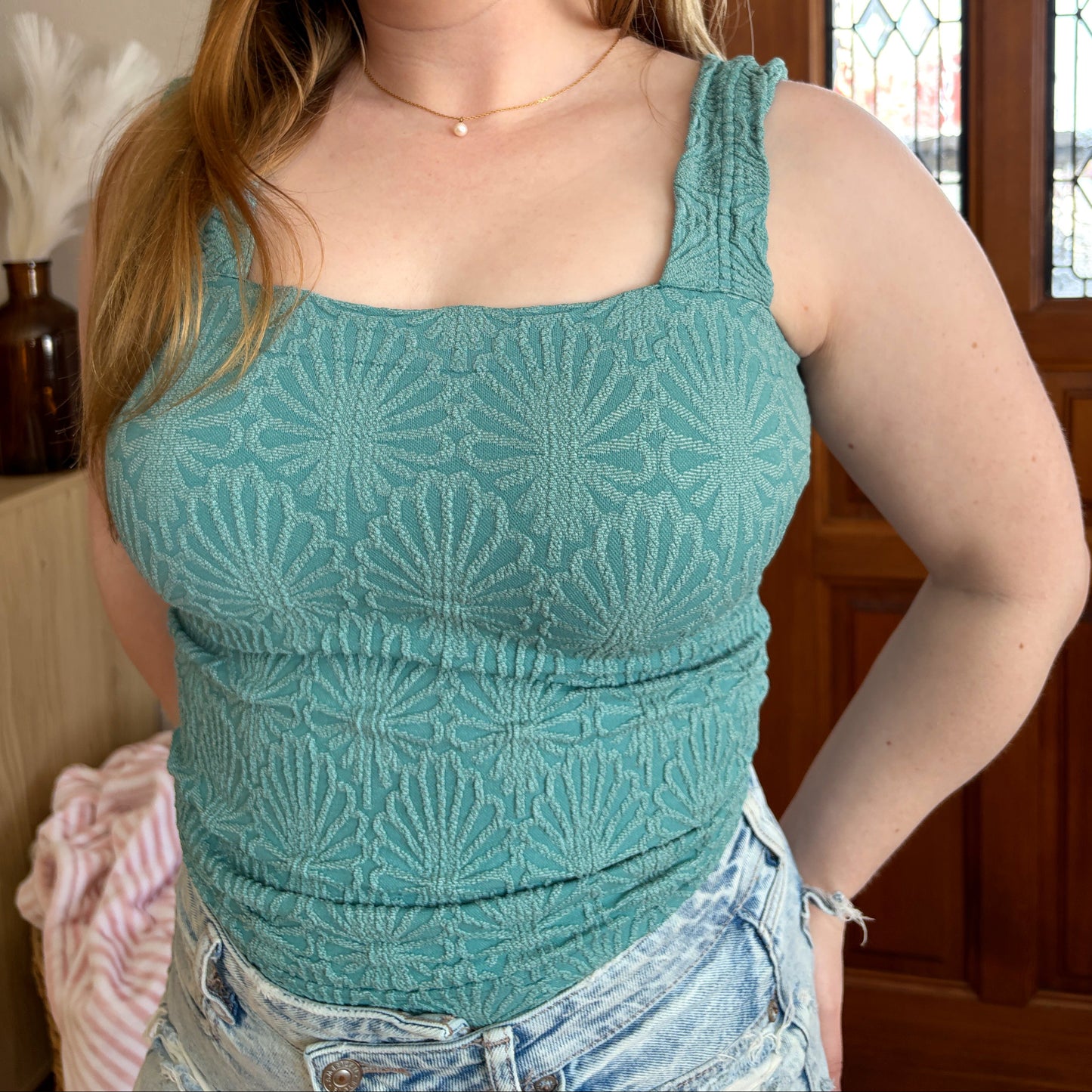 The Staple Tank - Dusty Teal