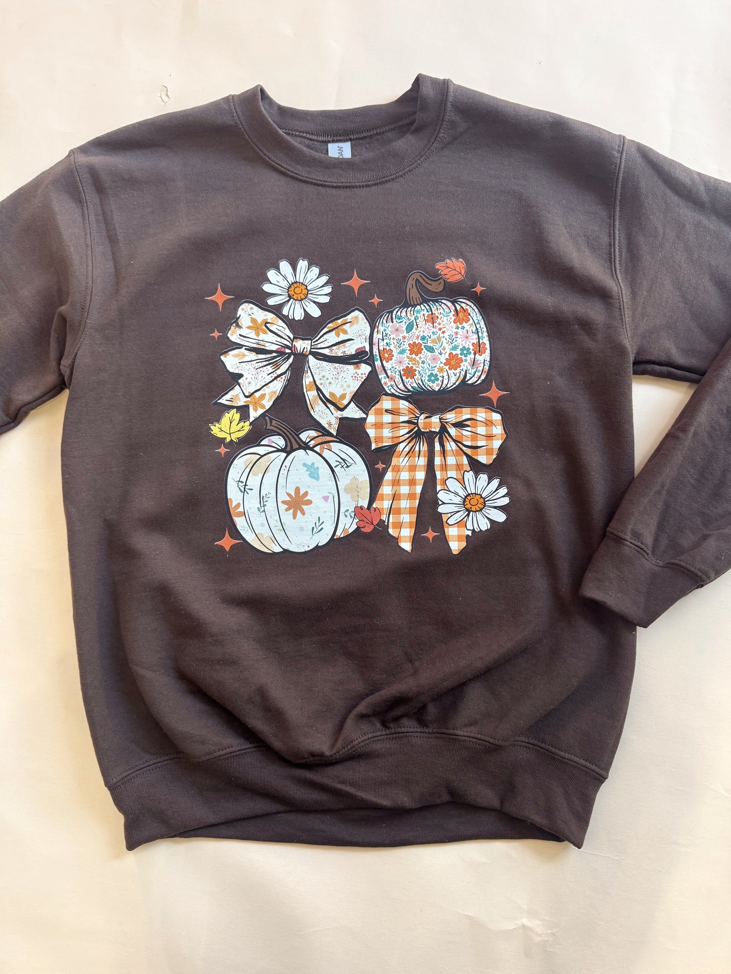 Pumpkins & Floral Crewneck