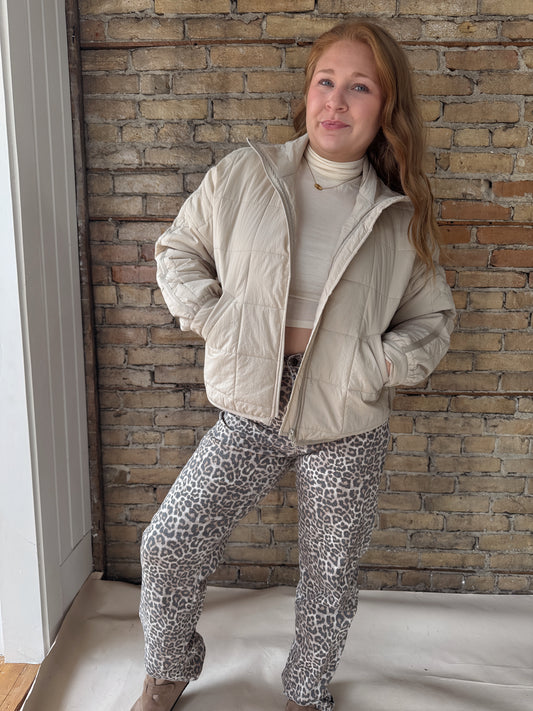 Quilted Zip Up Jacket