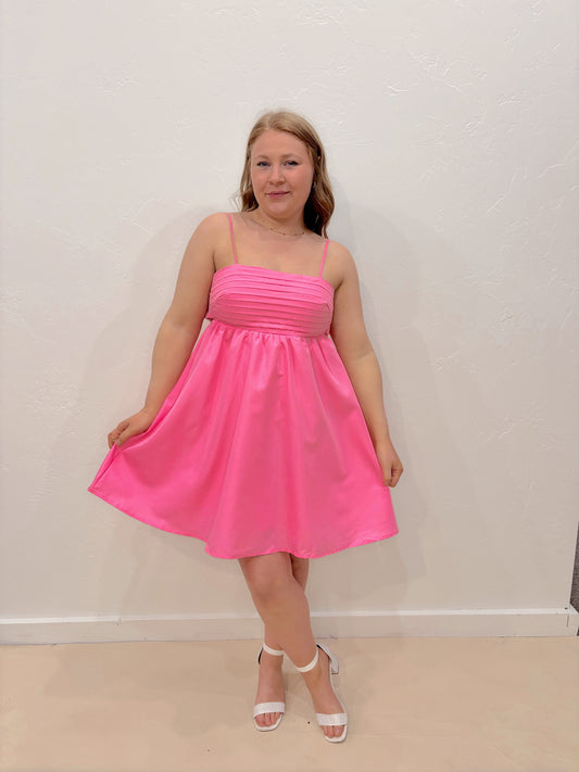 Summer Kiss Back Tie Mini Dress