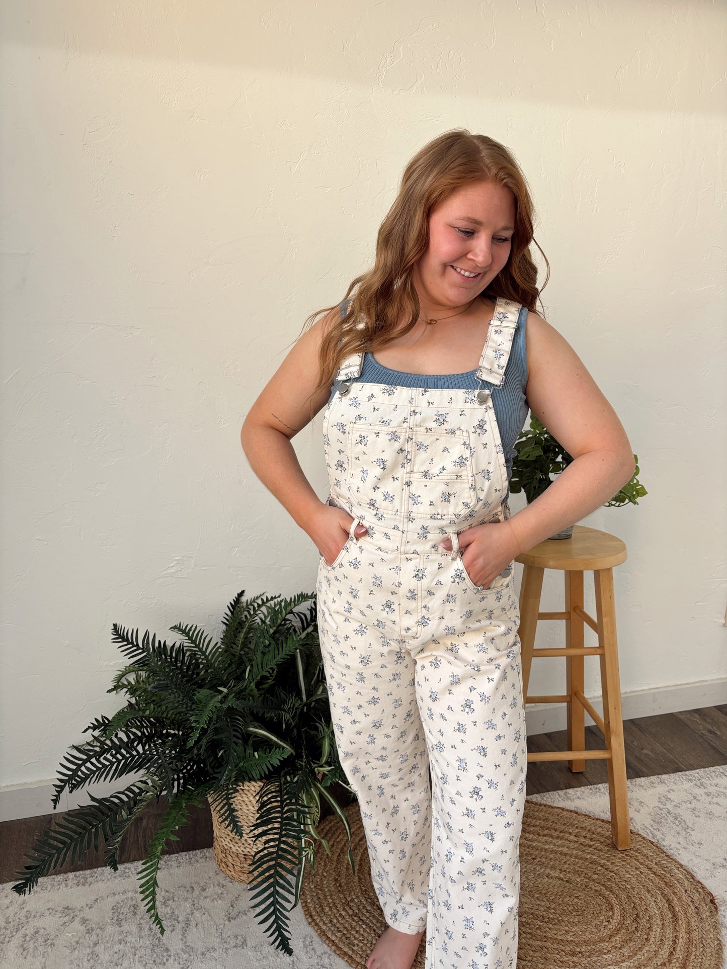 Floral Overalls - RESTOCK