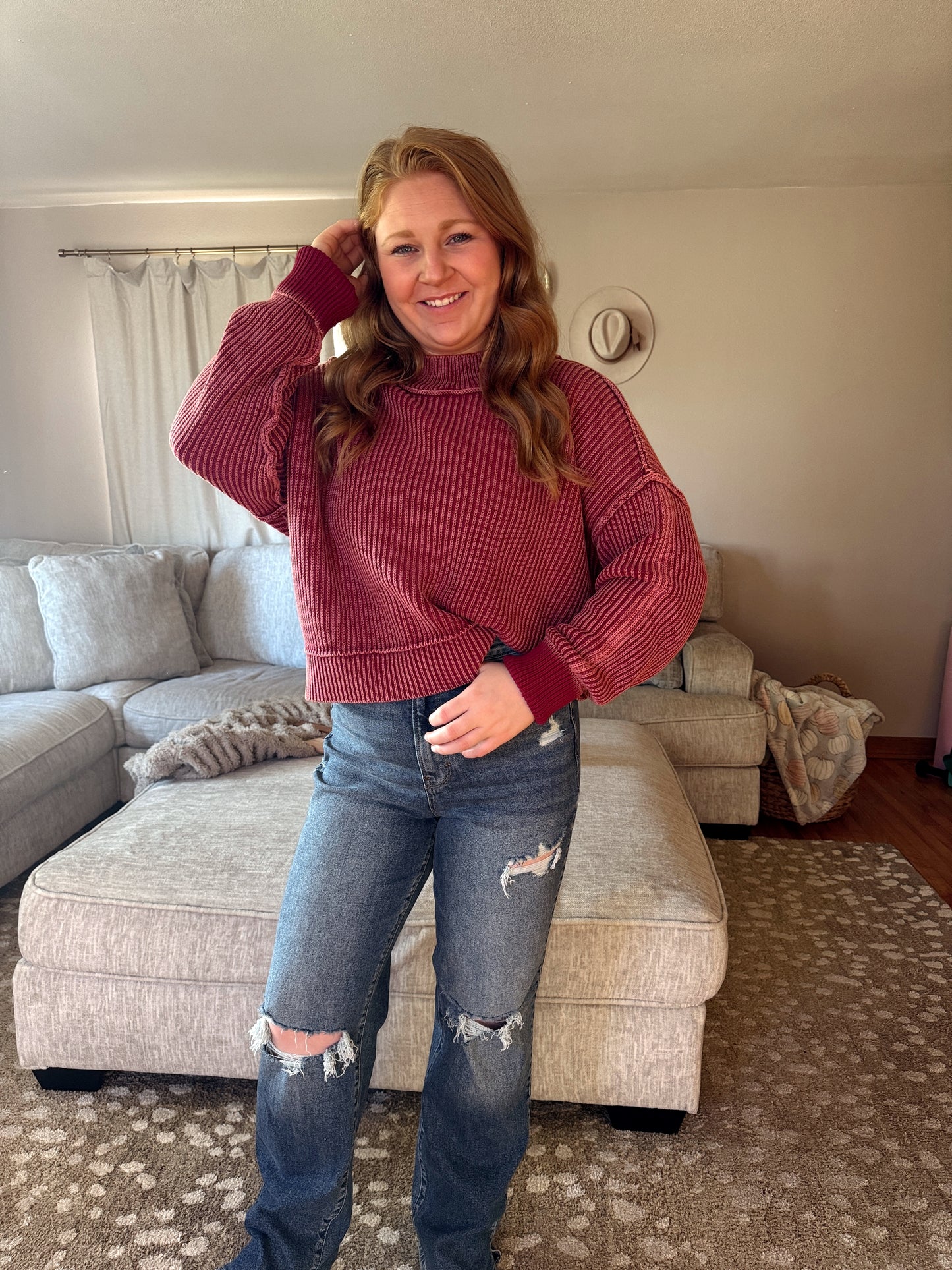 Arly Acid Wash Sweater
