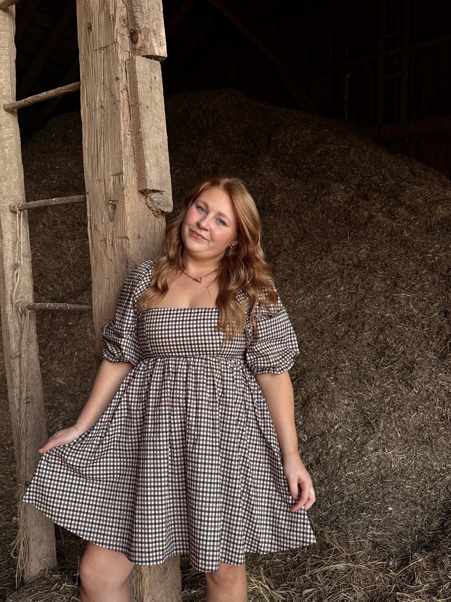 Autumn Plaid Babydoll Dress