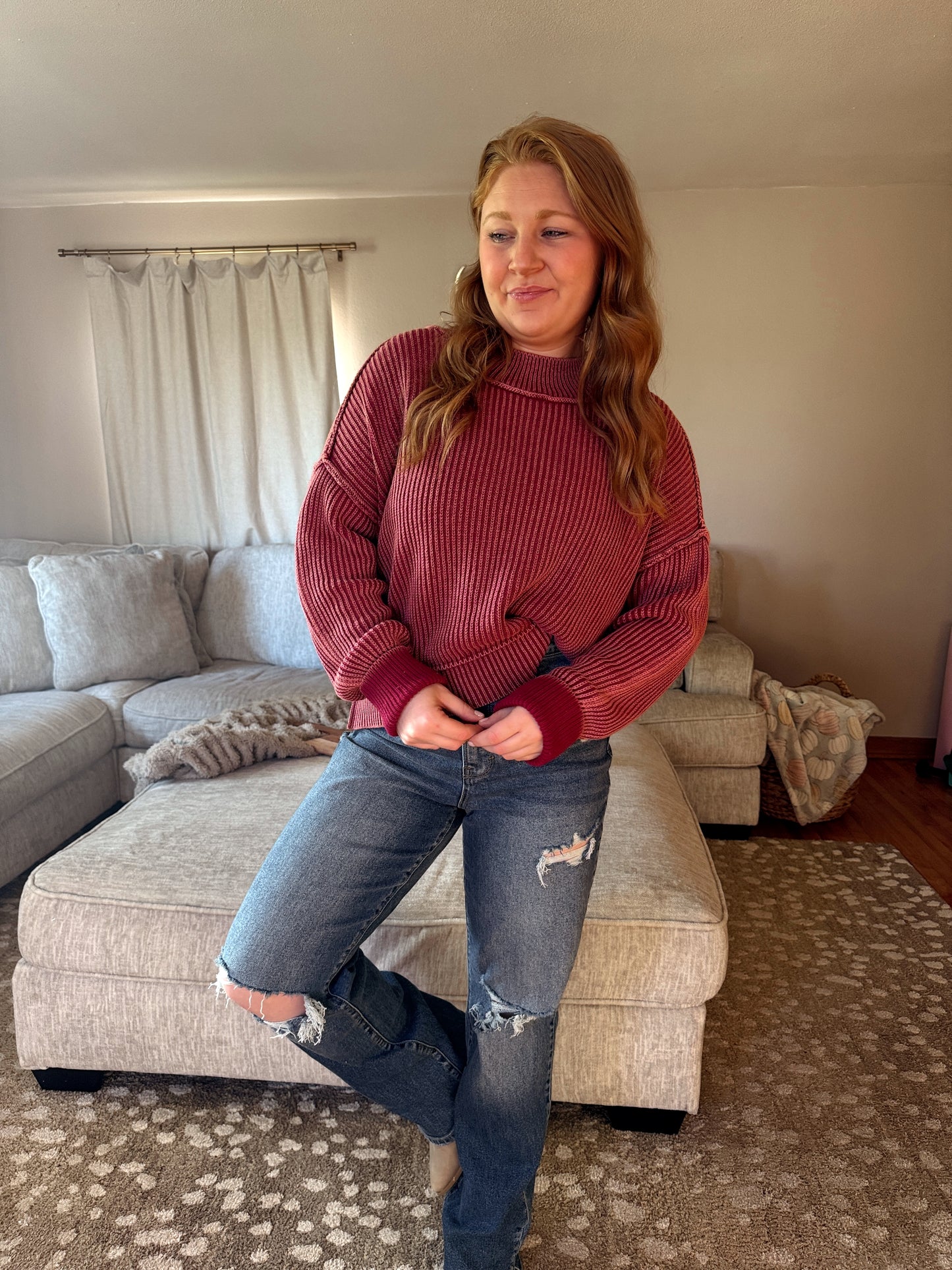 Arly Acid Wash Sweater