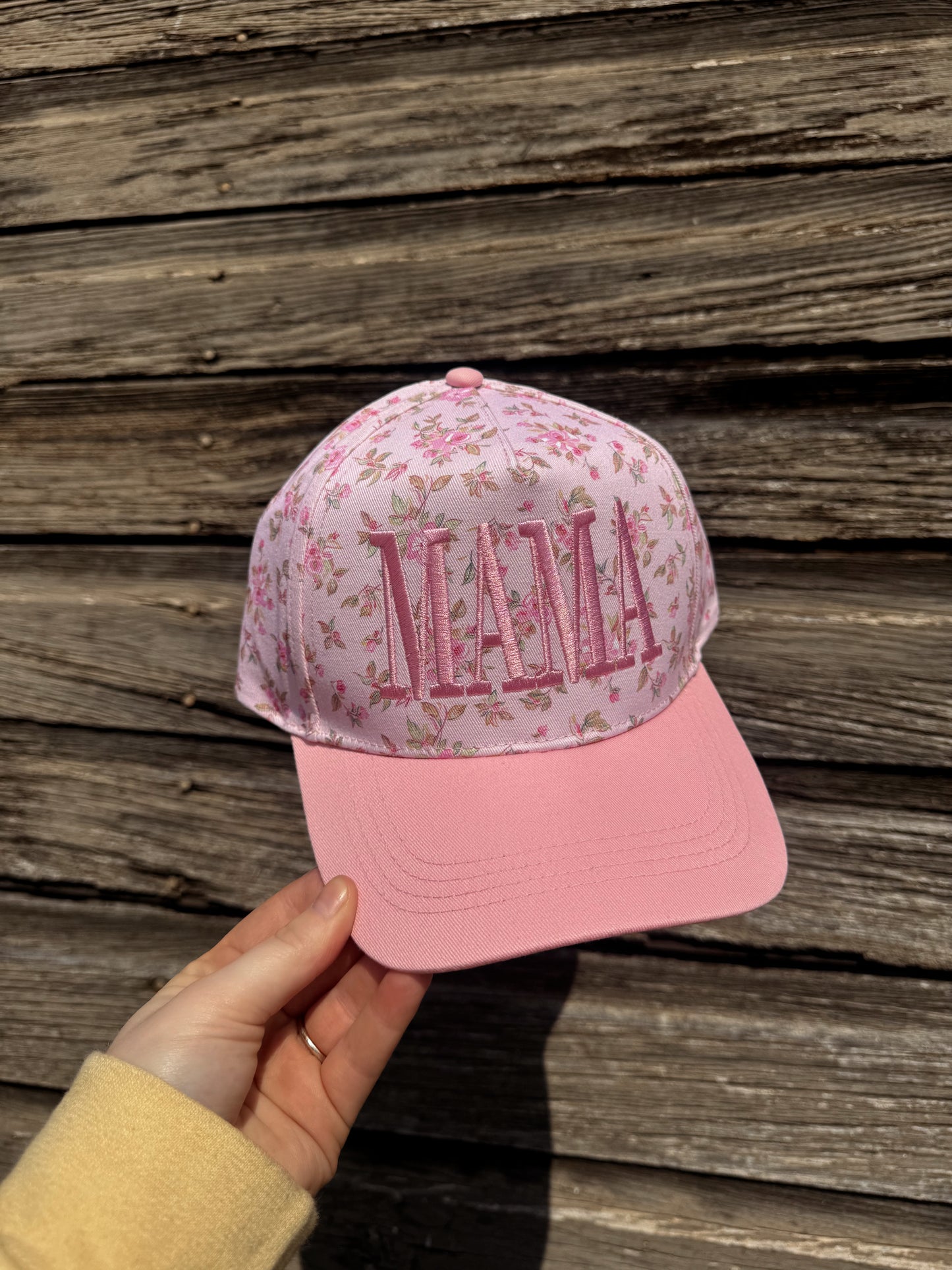 MAMA Floral Trucker Hat