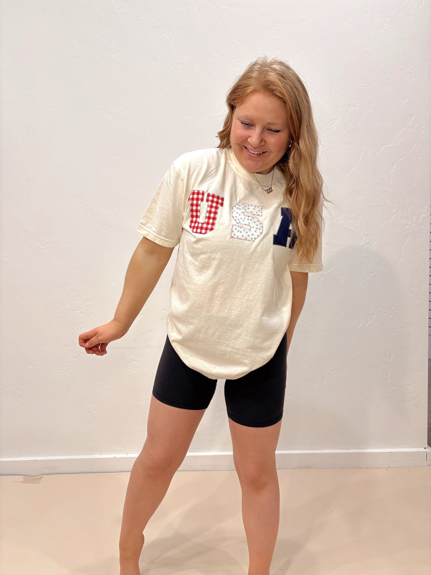 Handmade USA Patchwork Tee