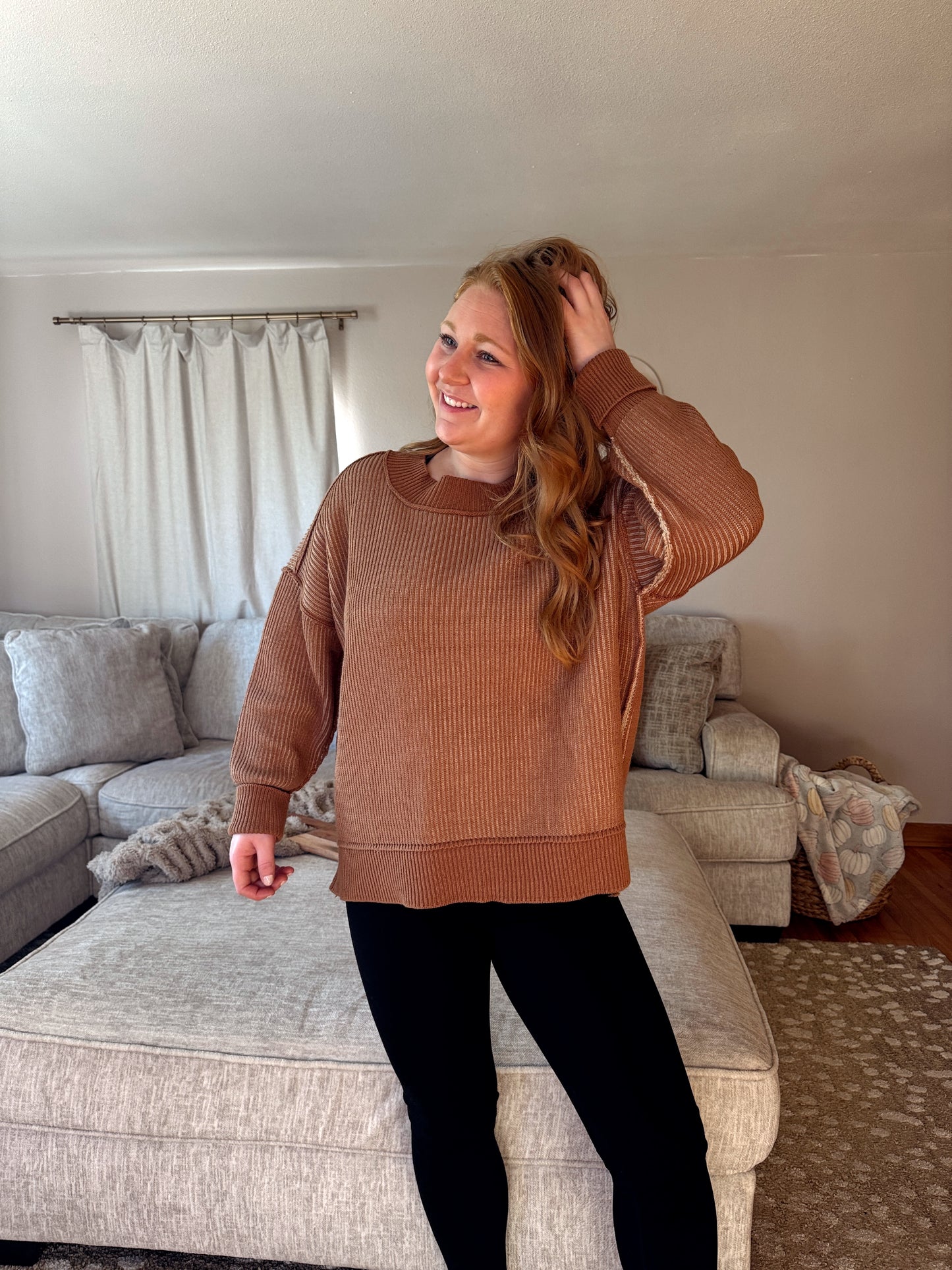 Oak Two Tone Sweater