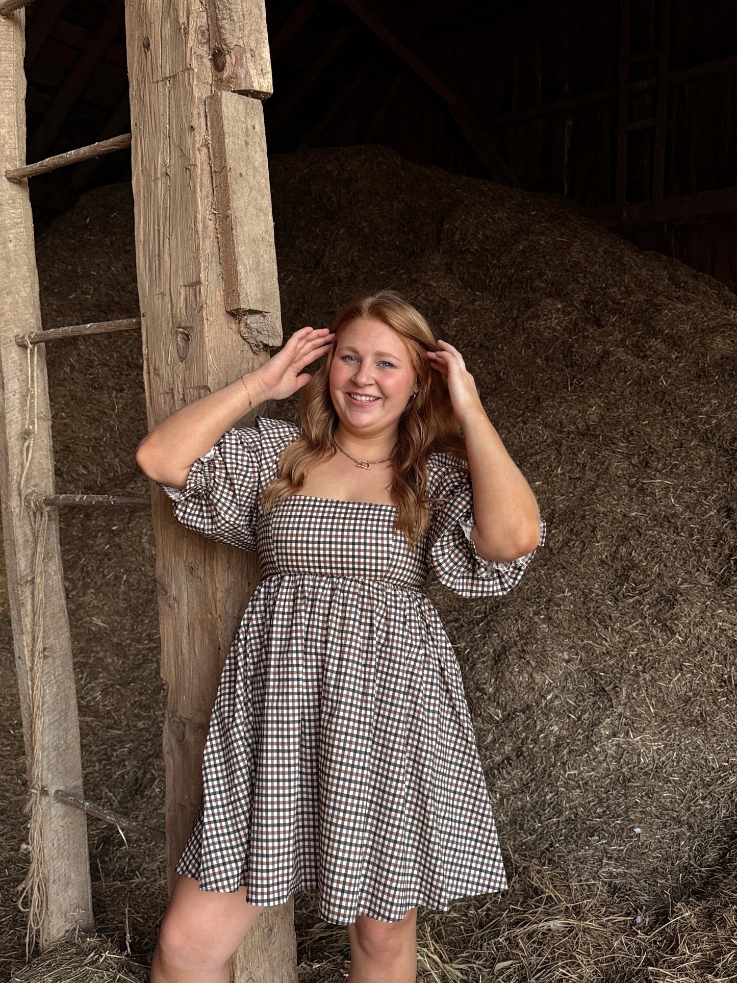 Autumn Plaid Babydoll Dress