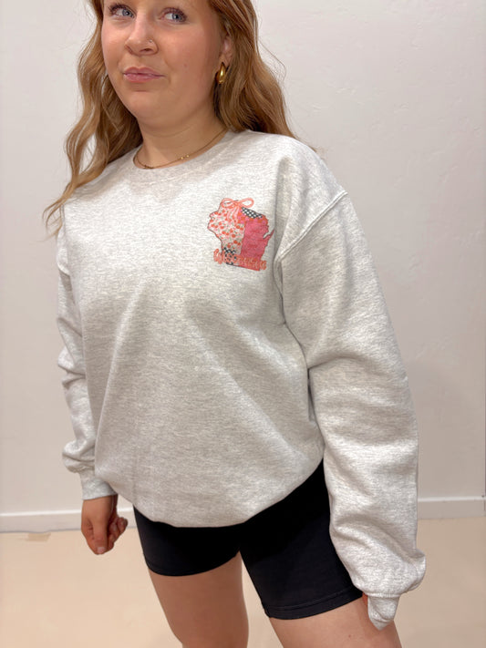 Patchwork WI Crewneck
