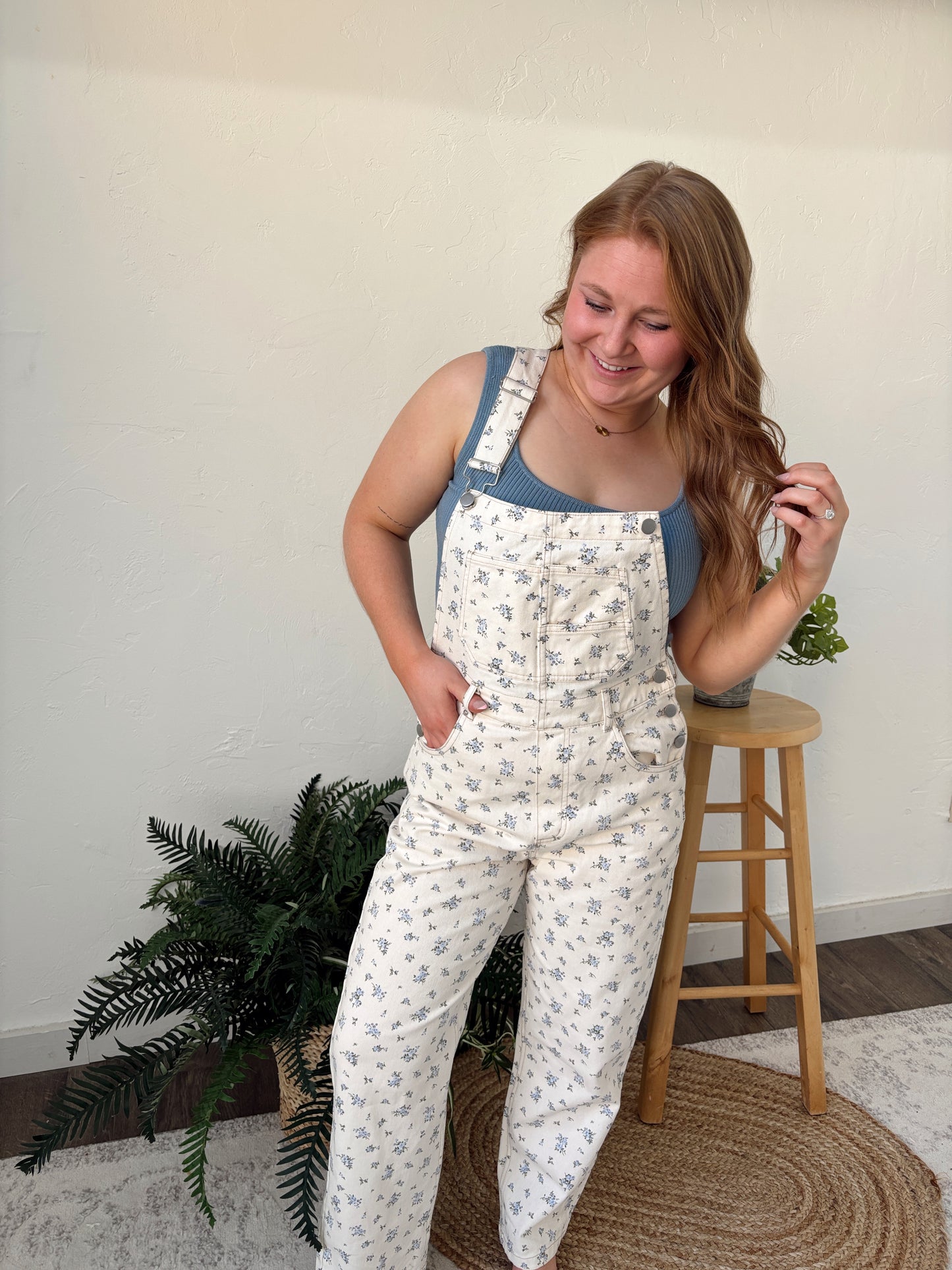 Floral Overalls