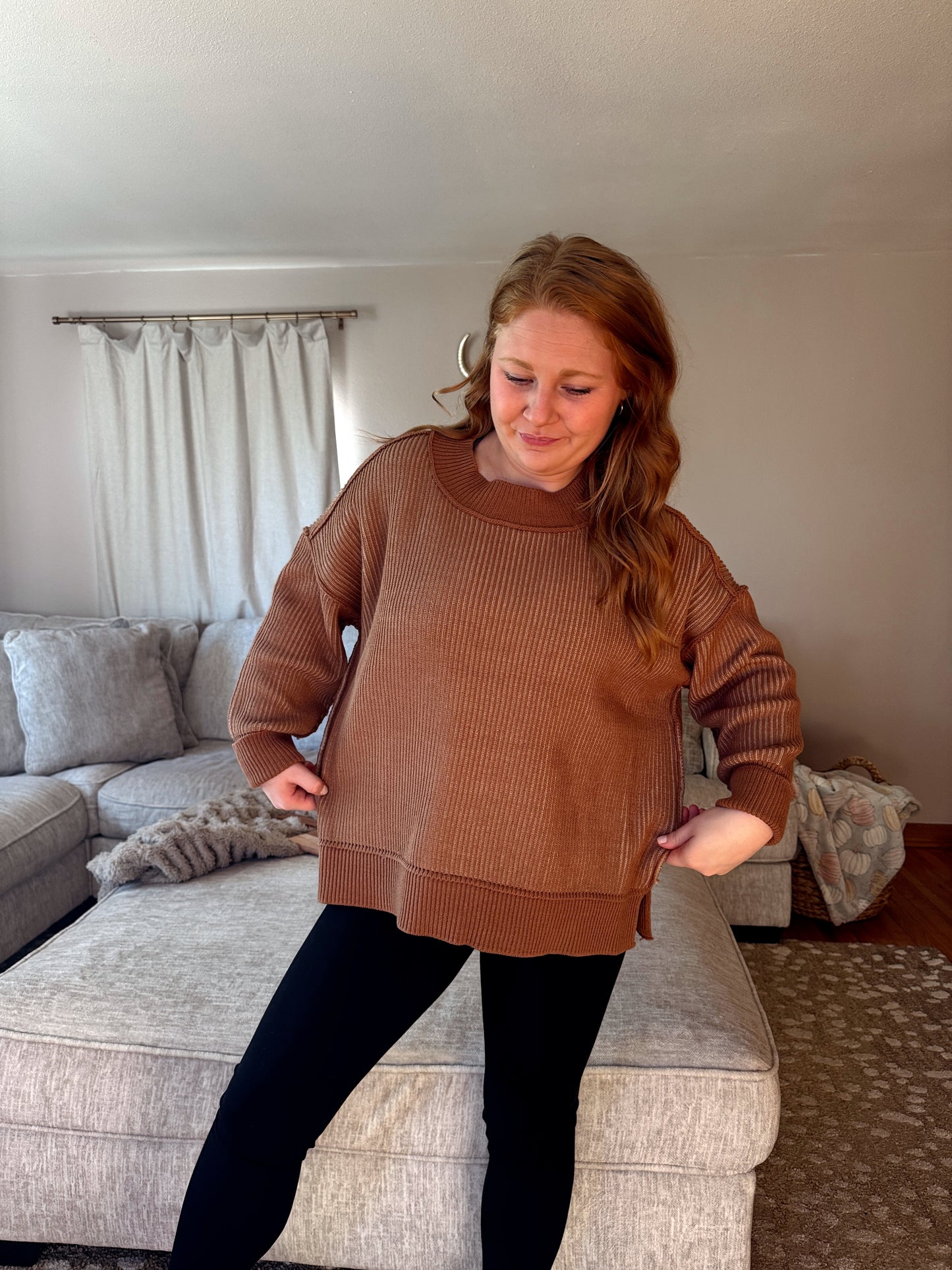 Oak Two Tone Sweater