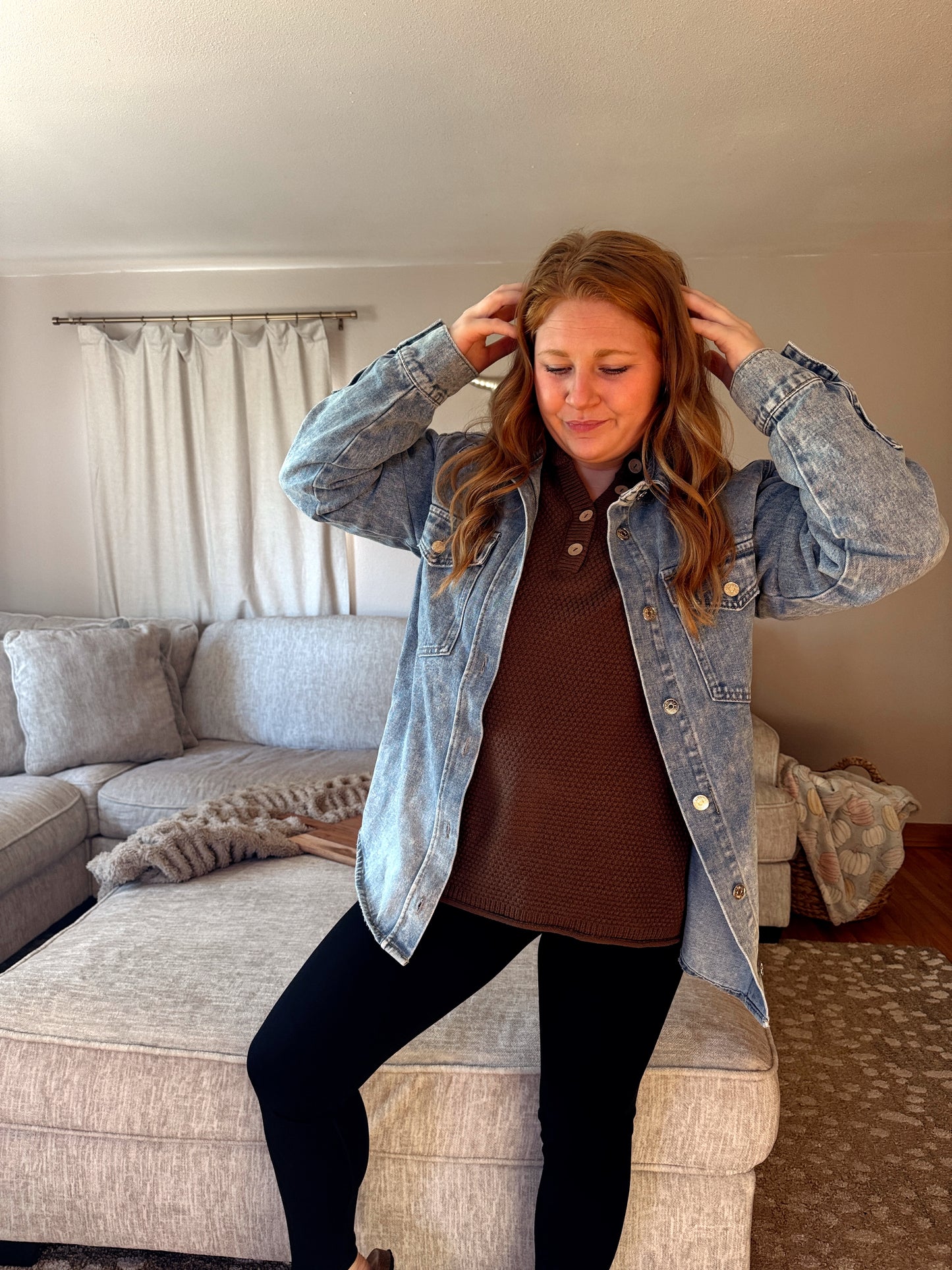 Denim Button up Jacket