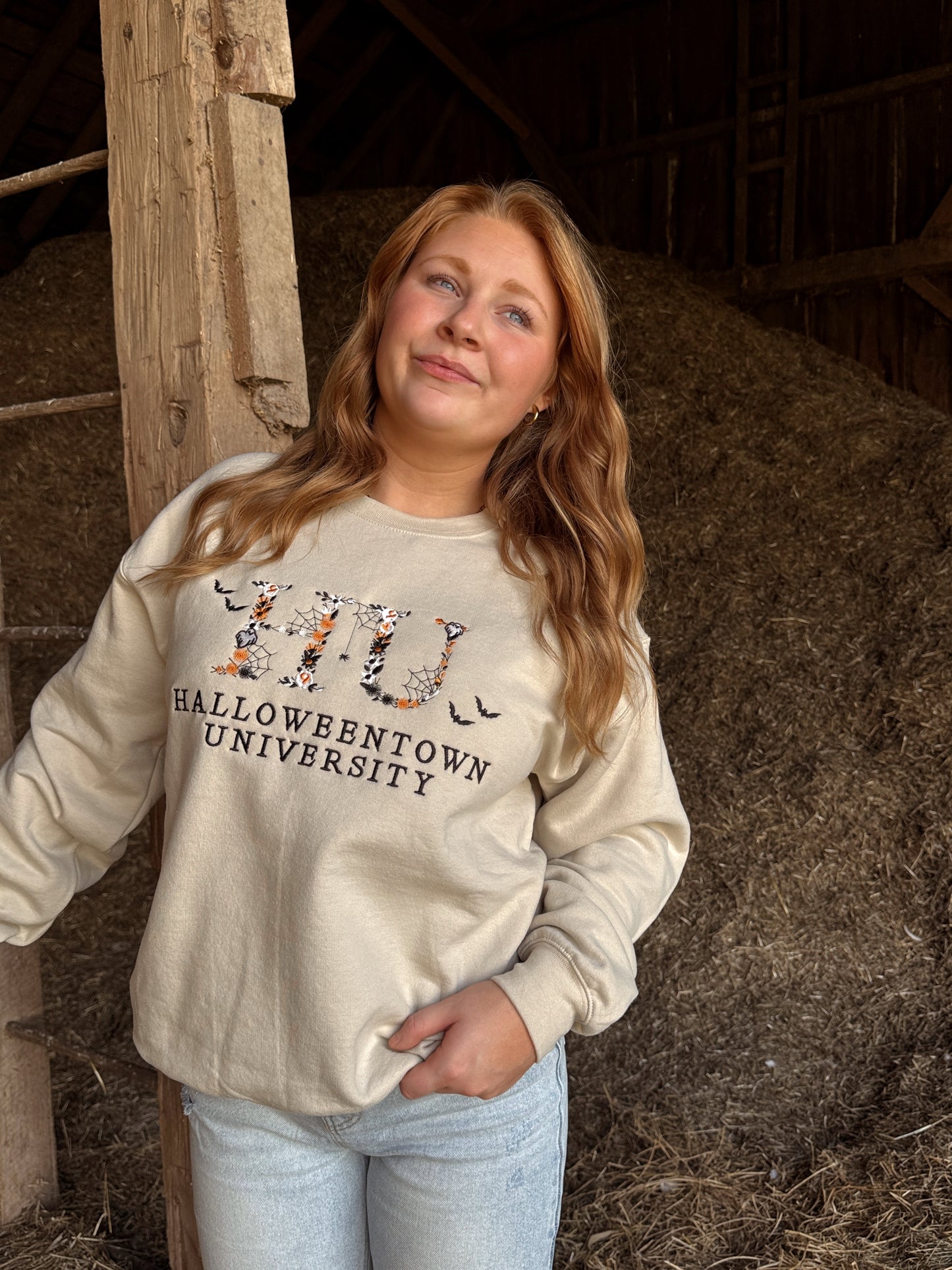 Halloweentown Embroidered Crewneck