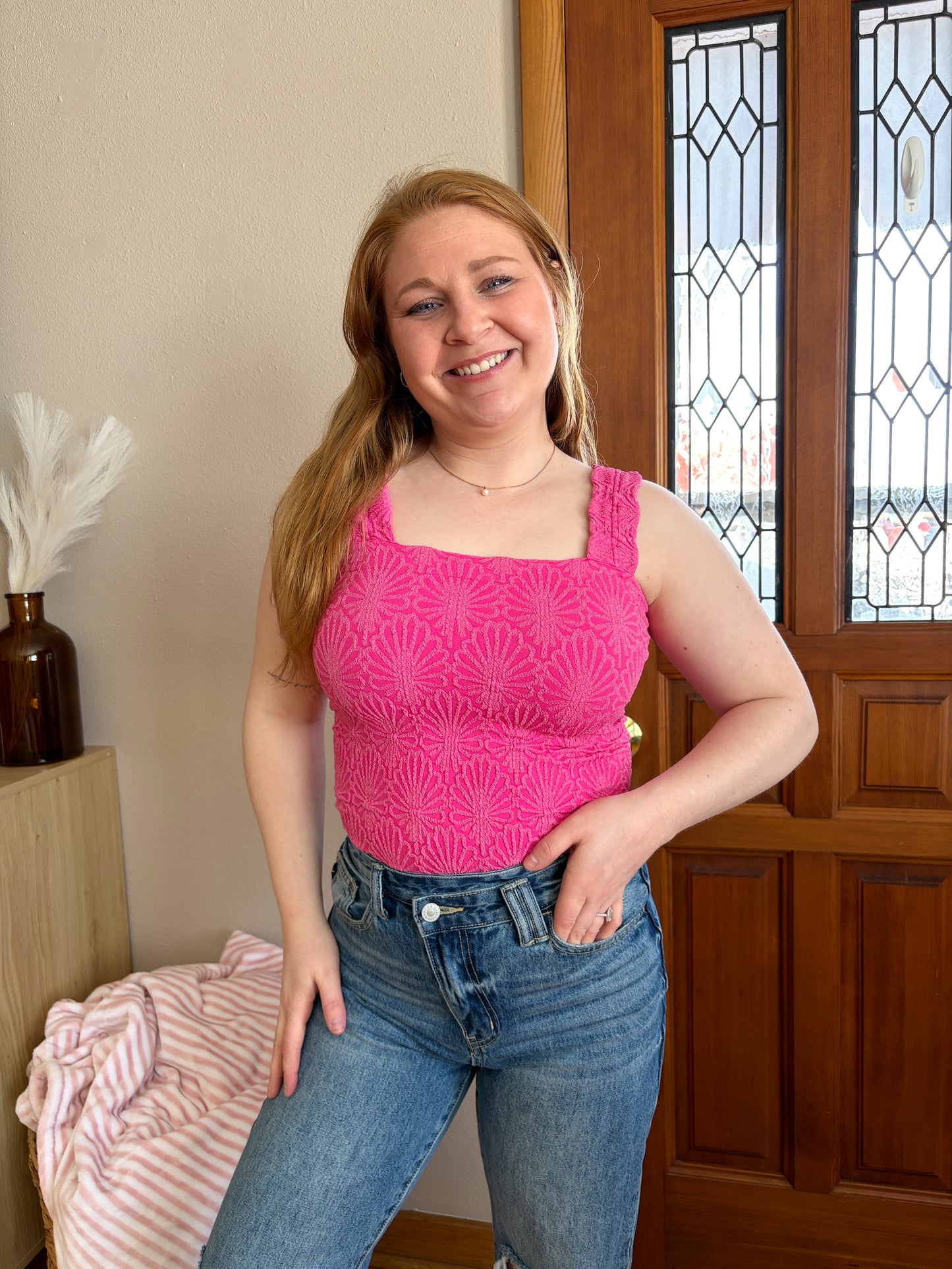 The Staple Tank - Fuchsia