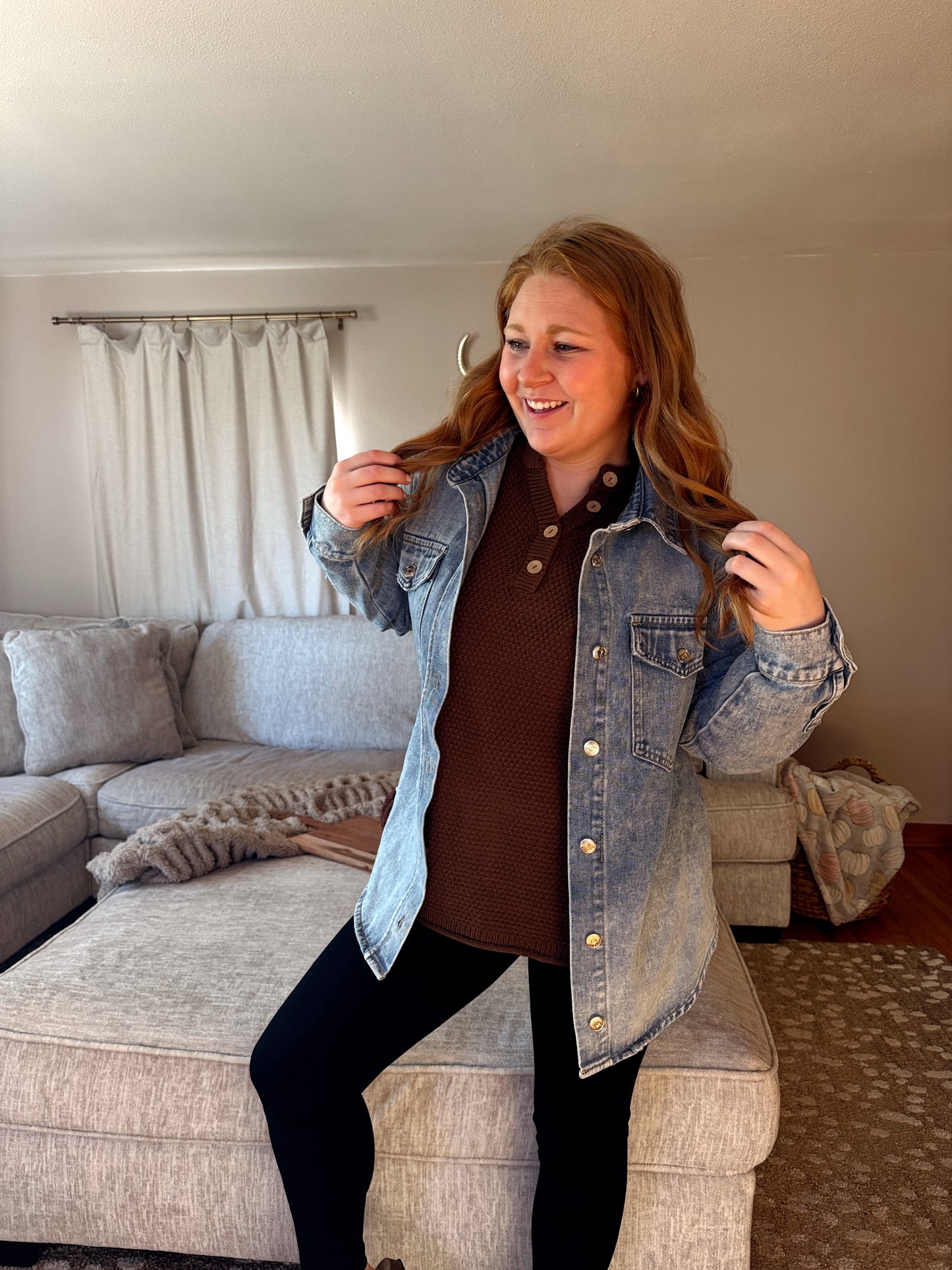 Denim Button up Jacket