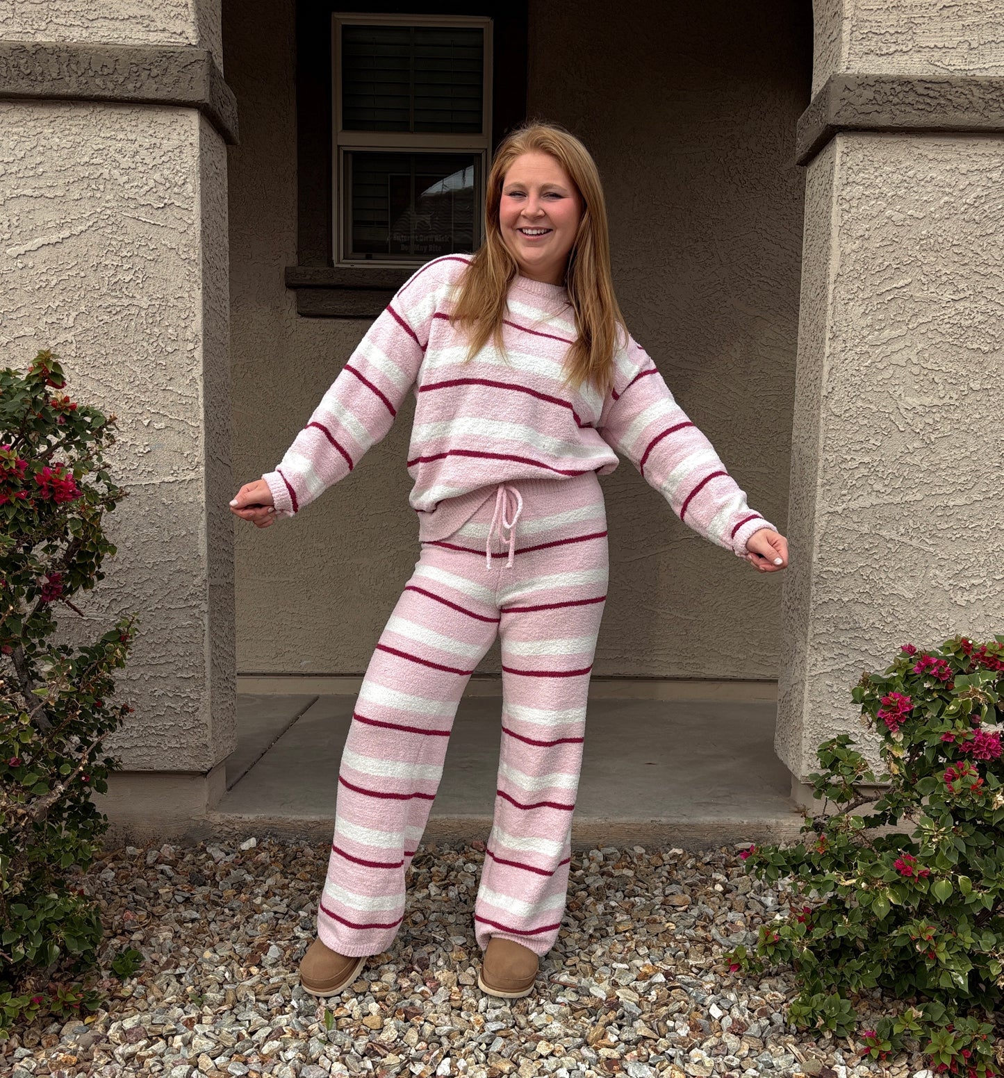 Long Sleeve Stripped Set