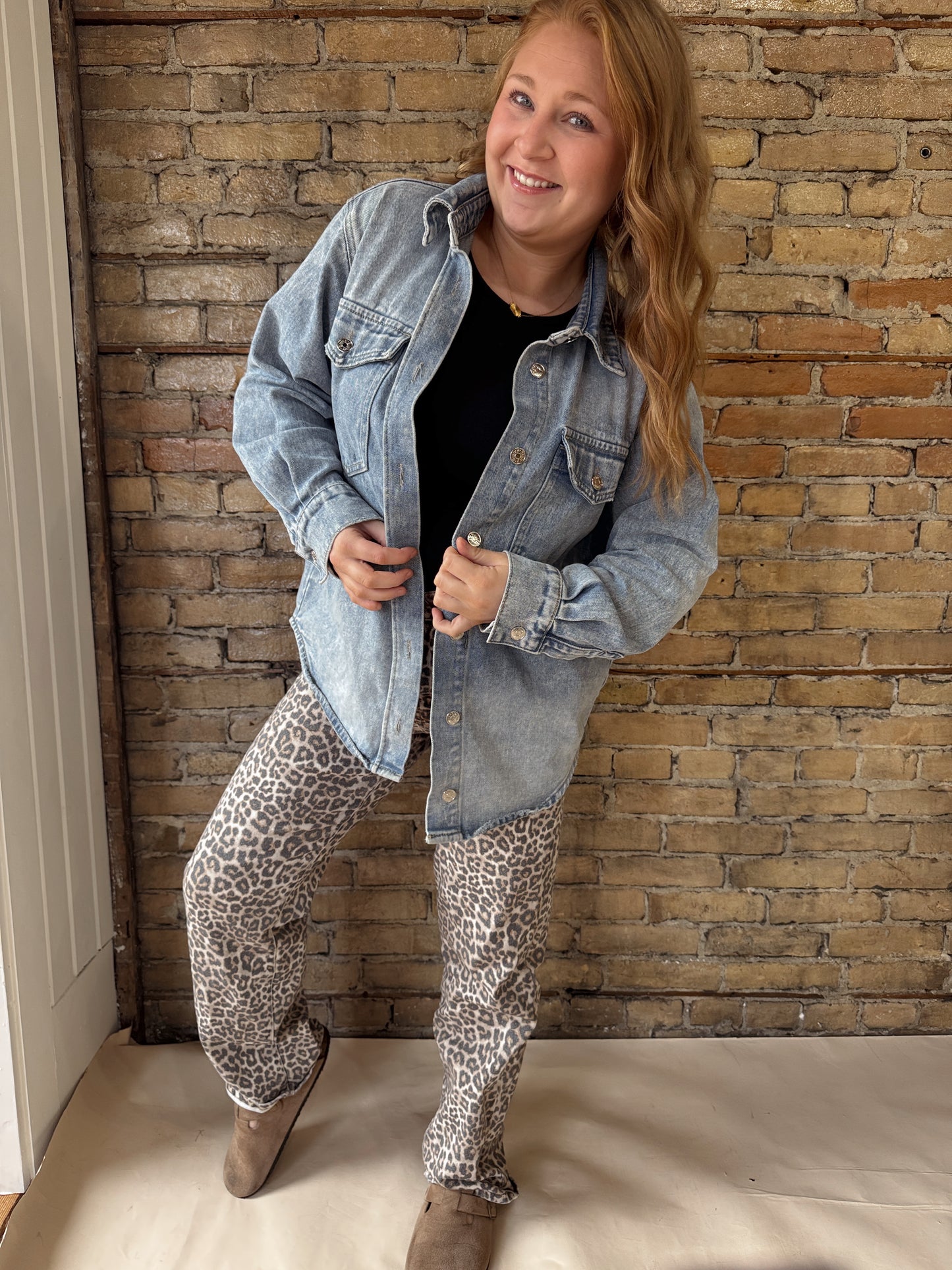 Denim Button up Jacket - RESTOCK