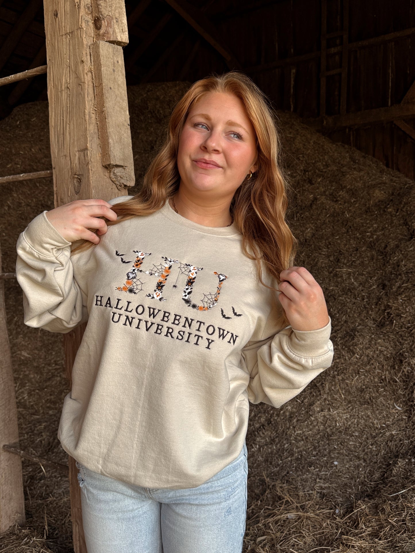Halloweentown Embroidered Crewneck