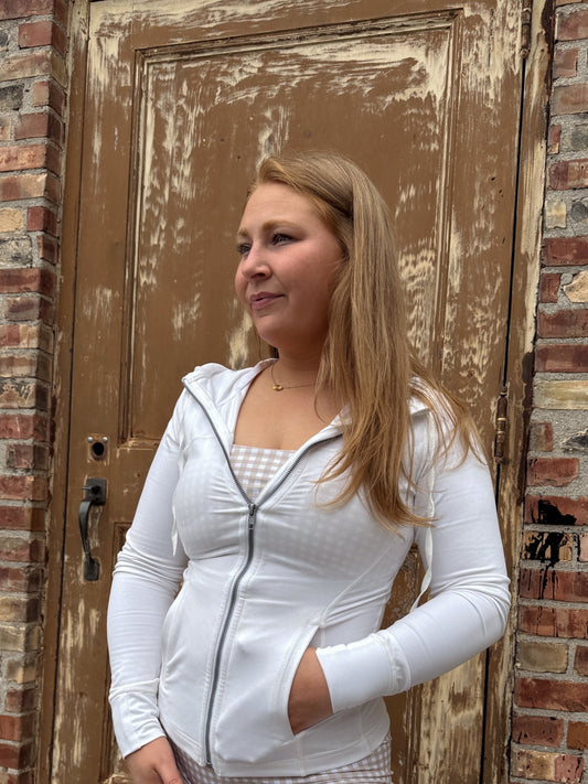 Active Zip up - White