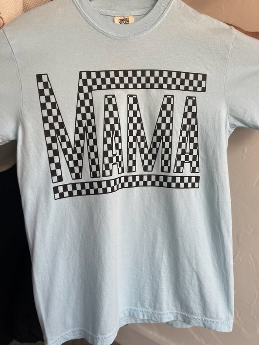 Checkered MAMA Graphic Tee