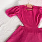 Fuchsia Side Cutout Dress
