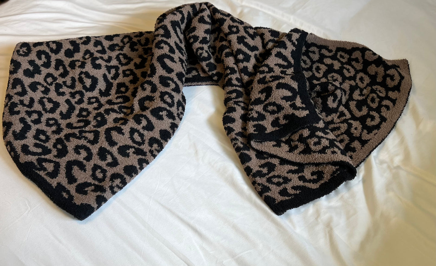 Staying In Leopard Print Throw Blanket