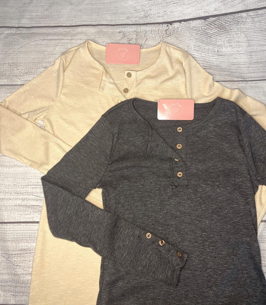 Jess Ribbed Button down Shirt