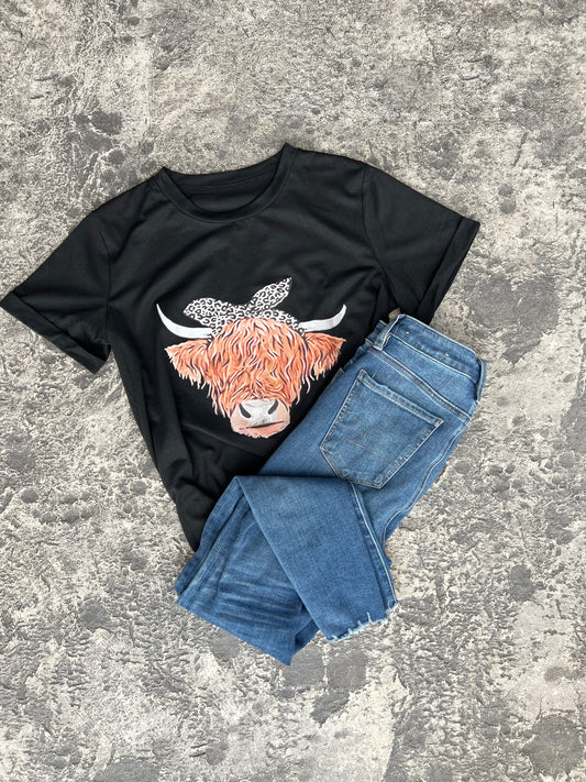 Cheetah Cattle Graphic Tee