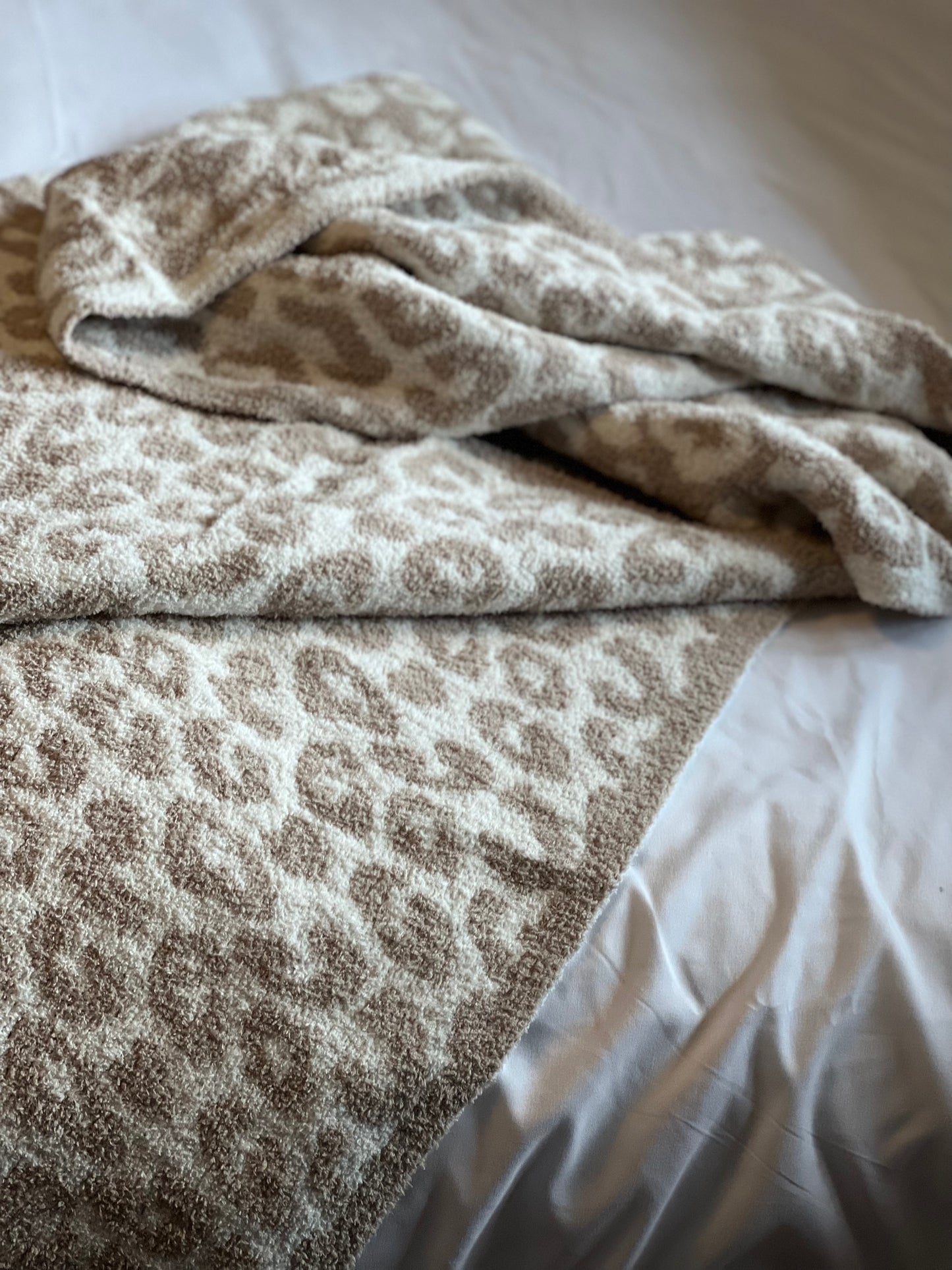 Staying In Leopard Print Throw Blanket