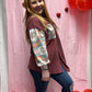 Wine Aztec Shacket